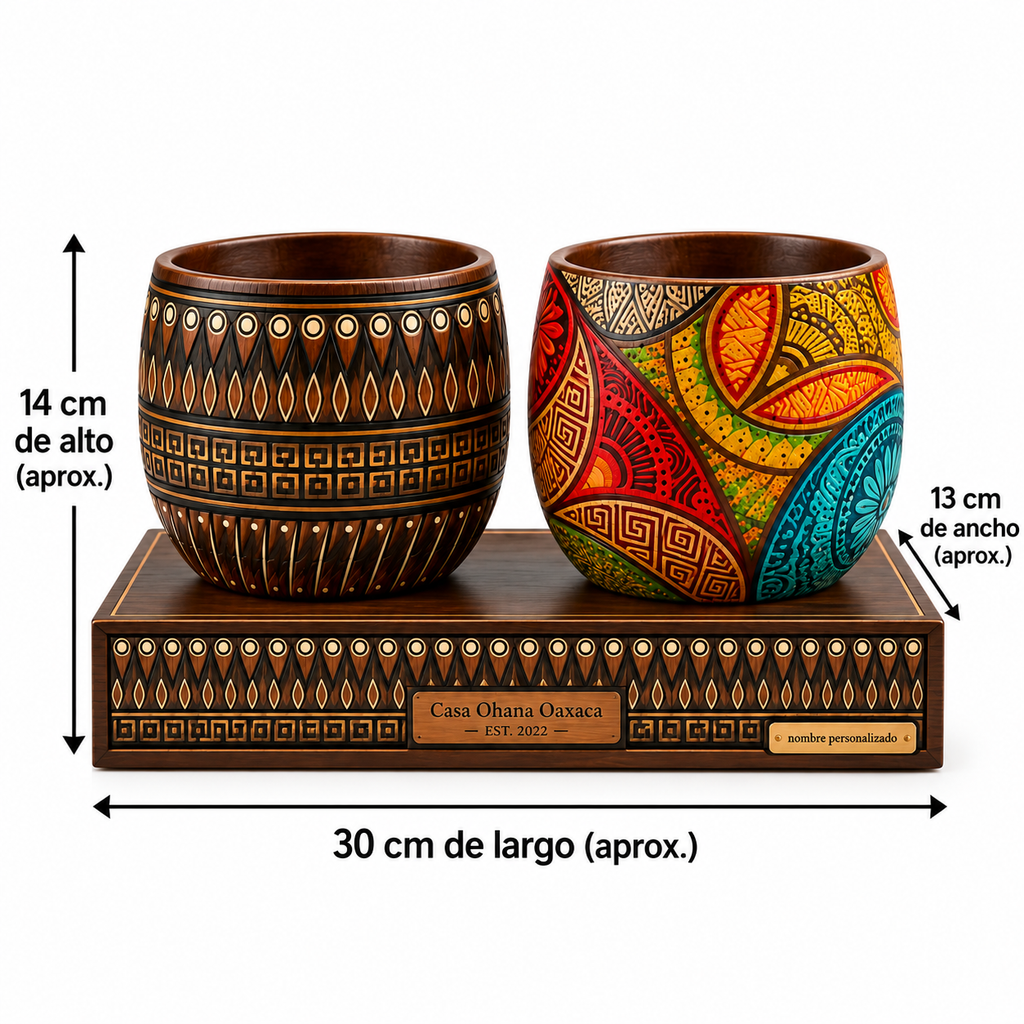 Raíces de Oaxaca - Set de Macetas Artesanales