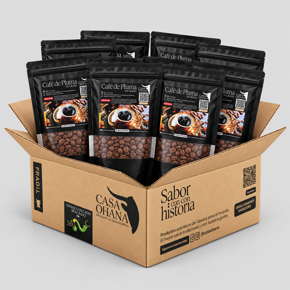 Café de Pluma Hidalgo | Paquete Mayoreo 4 kg y 8 kg