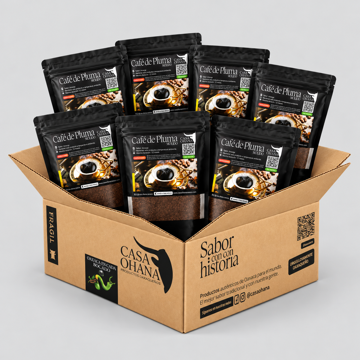 Café de Pluma Hidalgo | Paquete Mayoreo 4 kg y 8 kg
