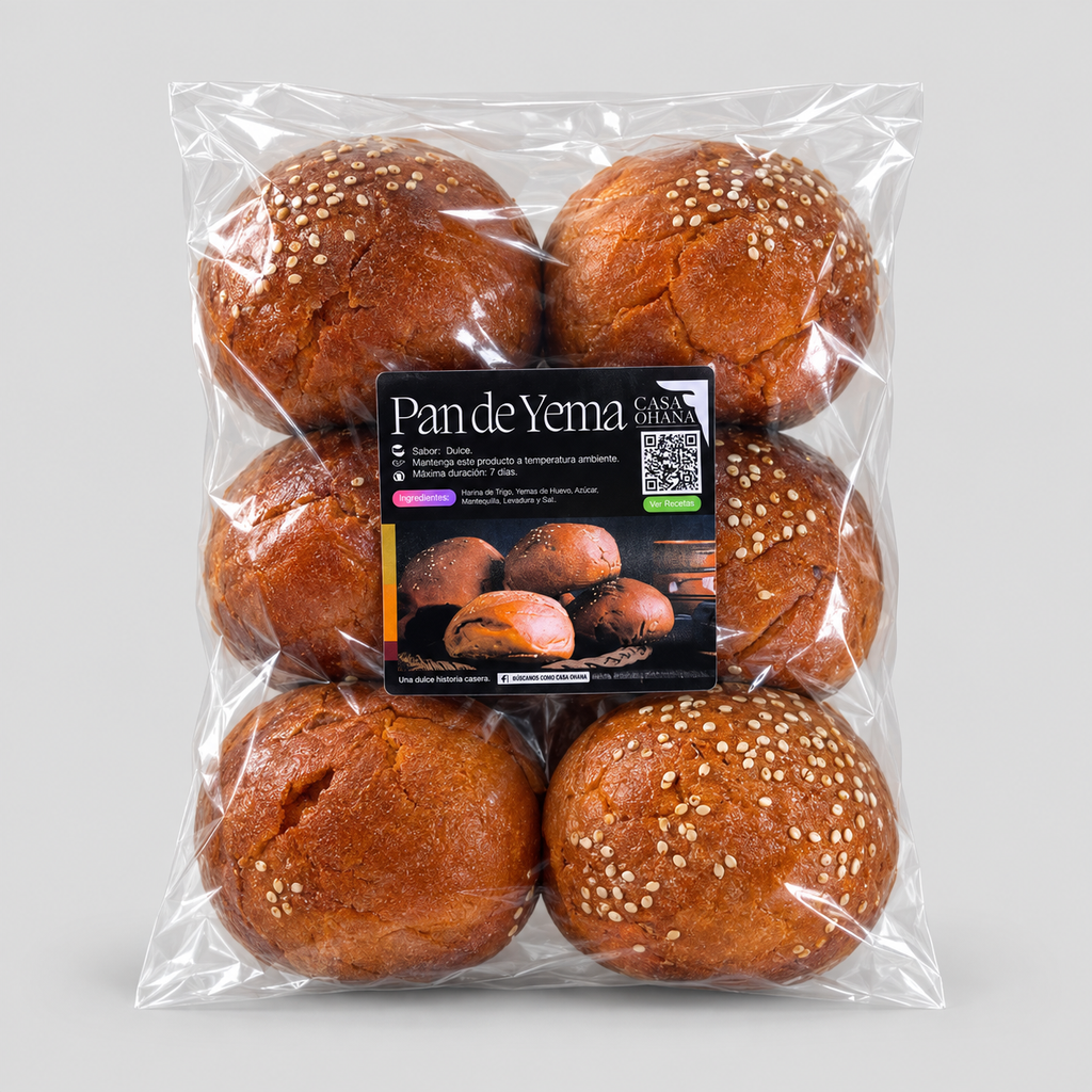 6 pzas. Pan de Yema