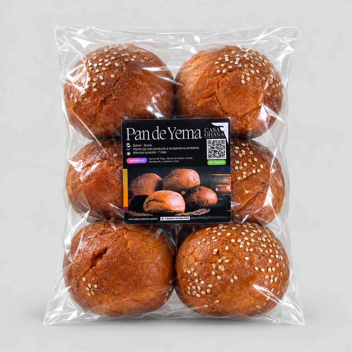 6 pzas. Pan de Yema