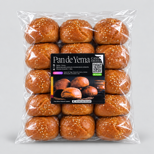 15 pzas. Pan de Yema Artesanal.