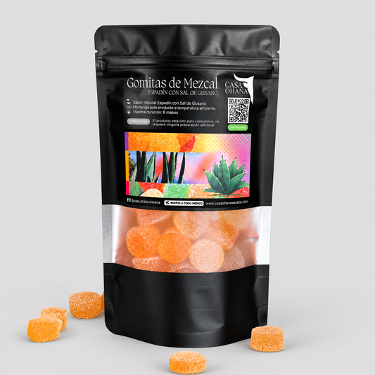 120 g. Gomitas de Mezcal Espadín con Sal Gusano