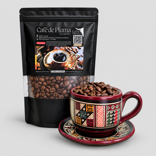 500 g Café de Pluma en Grano - Tueste Americano