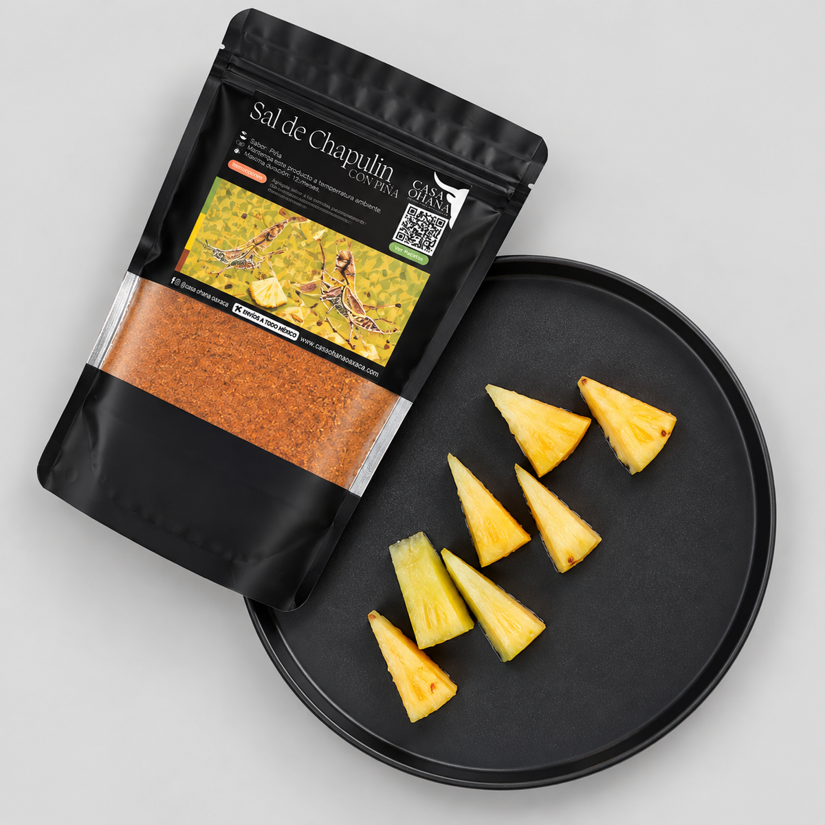 500 g.  Sal de Chapulín y Piña.