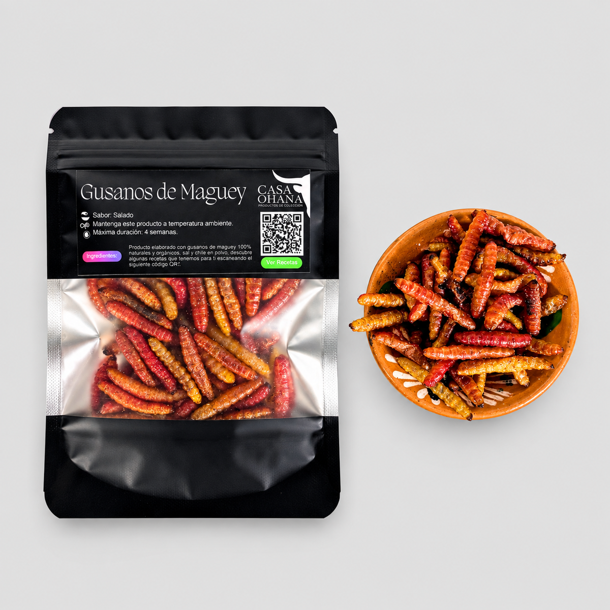 75 piezas Gusanos de maguey