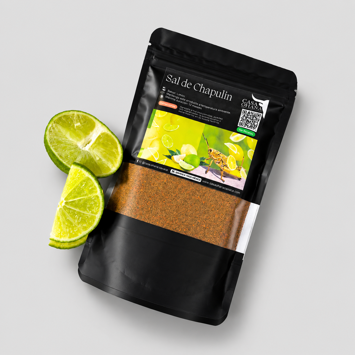 500 g.  Sal de Chapulín y Limón