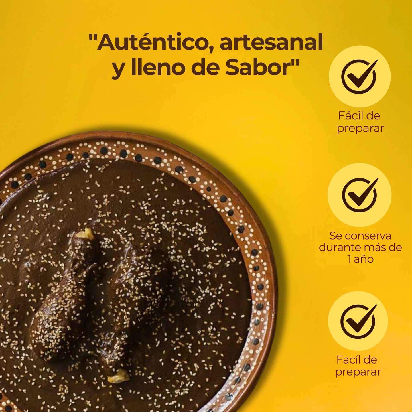 1 kg Mole Negro en pasta.