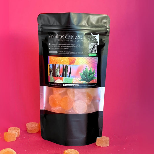 120 g. Gomitas de Mezcal Espadín con Sal Gusano