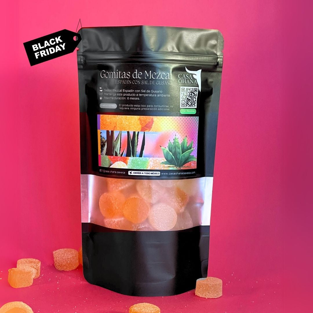 120 g. Gomitas de Mezcal Espadín con Sal Gusano