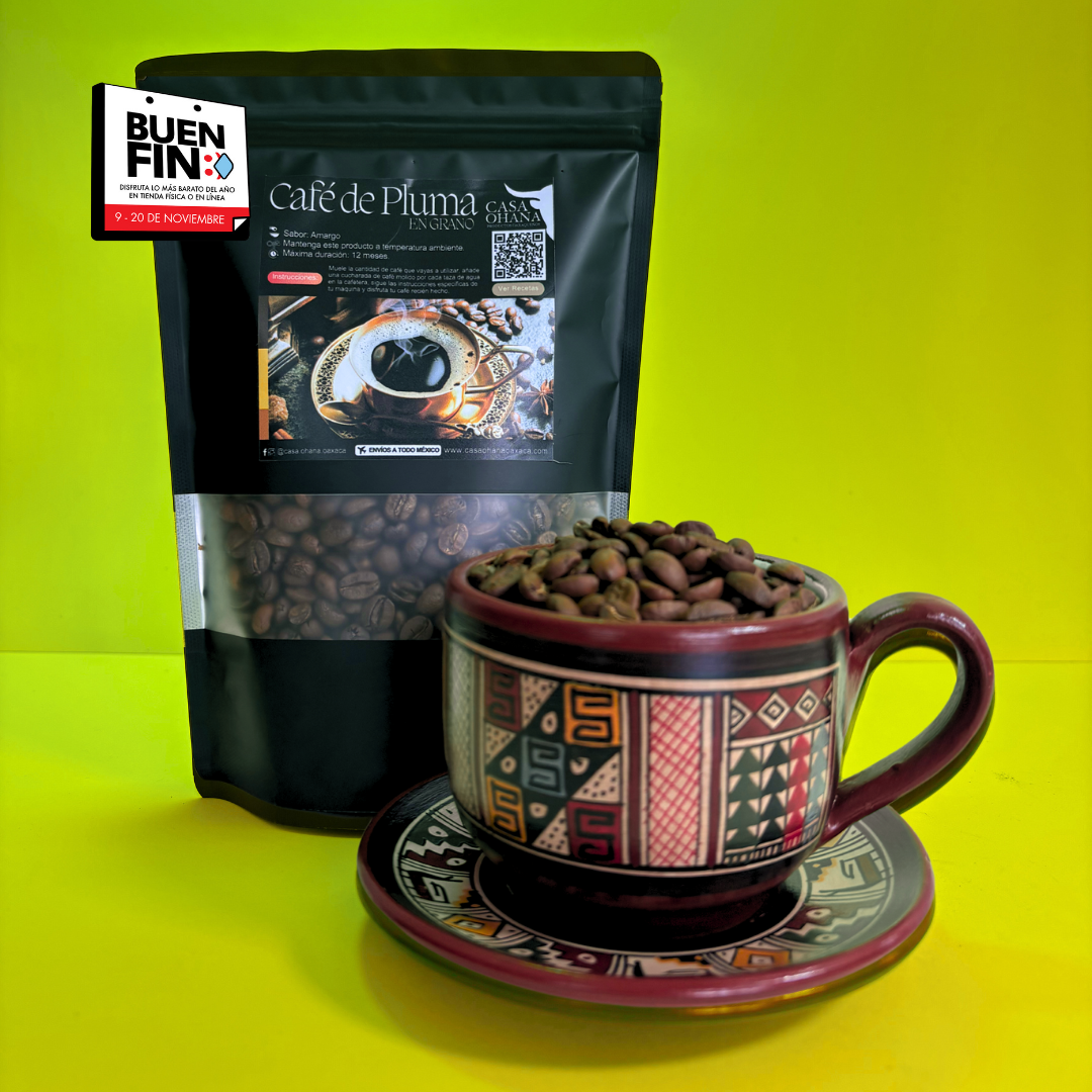 500 g Café de Pluma en Grano - Tueste Americano