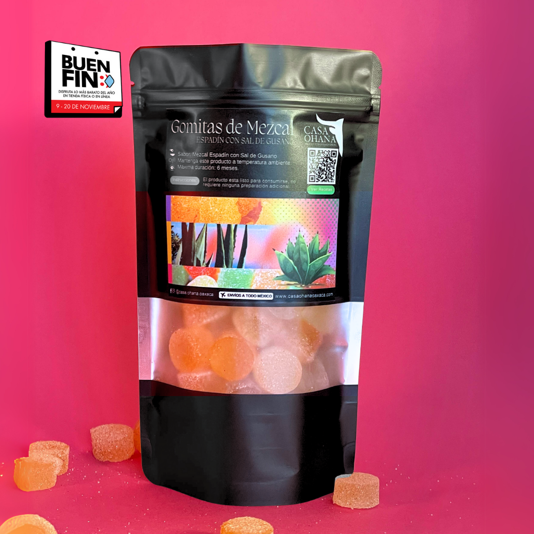 120 g. Gomitas de Mezcal Espadín con Sal Gusano